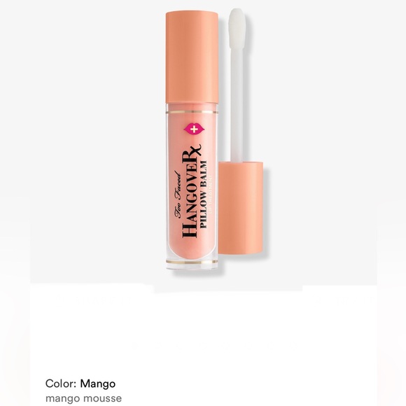 Too Faced Hangover Pillow Balm Rx Mango Kiss Full-Size/BNIB* - Picture 7 of 12